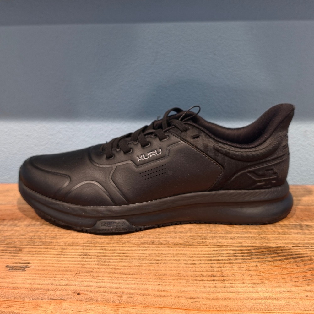 Kuru Mens Kinetic Work Sneakers Black Slip Resistant Water Resistant Size 10 - Picture 8 of 11